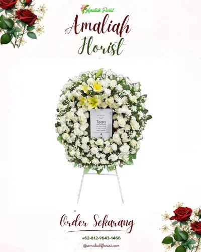 Krans Bunga Duka Cita di Harjobinangun