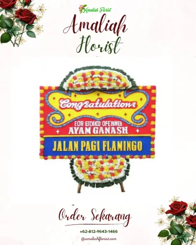Bunga Papan Congratulation di Harjobinangun